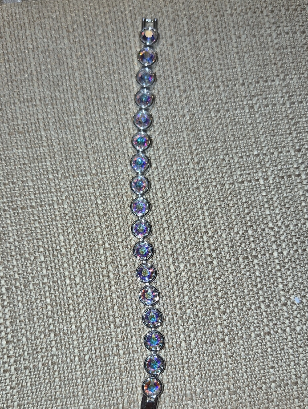 Touchstone Crystal Iridescent Multicolor Tennis Bracelet